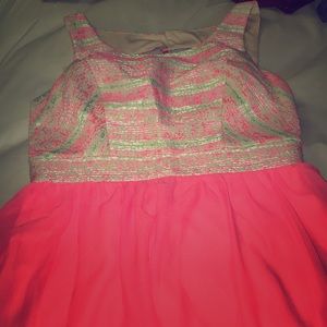 Size 9 open back dress.